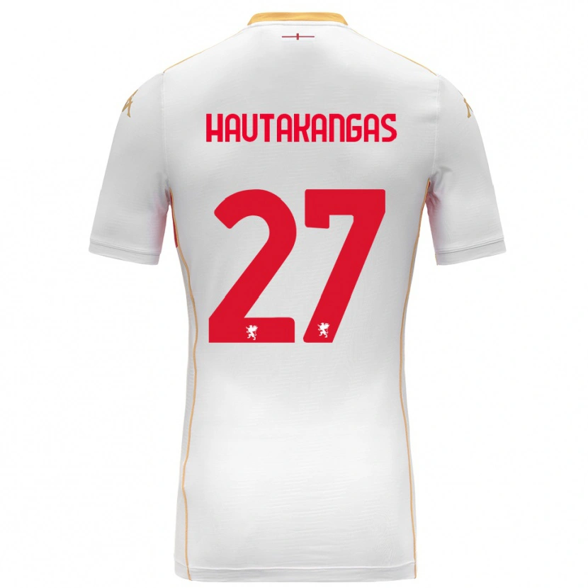 Danxen Kid Pietu Hautakangas #27 White Red Away Jersey 2025/26 T-Shirt