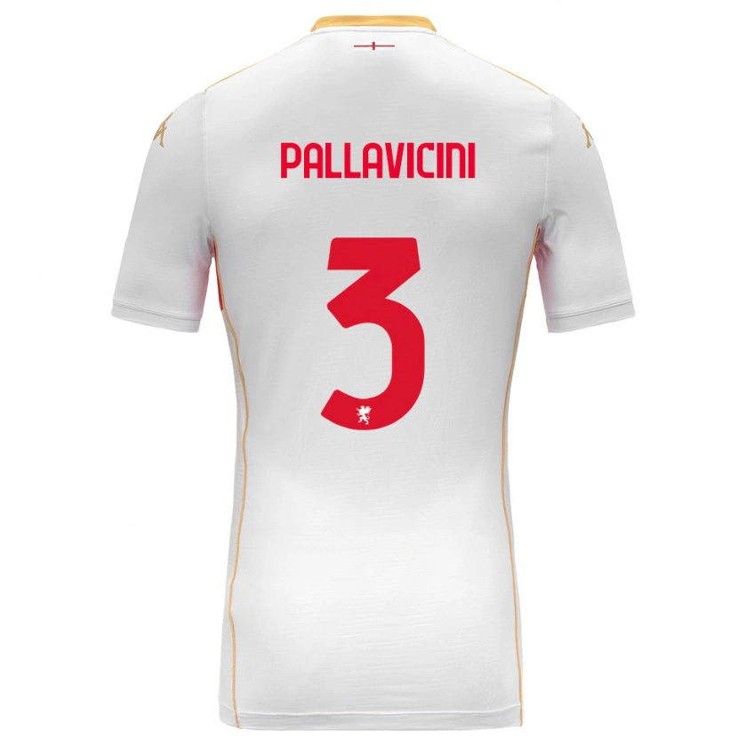 Danxen Kid Matteo Pallavicini #3 White Red Away Jersey 2025/26 T-Shirt