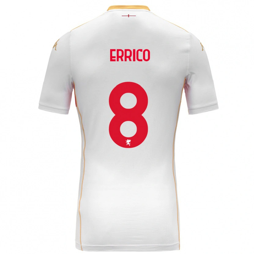 Danxen Kid Emma Errico #8 White Red Away Jersey 2025/26 T-Shirt