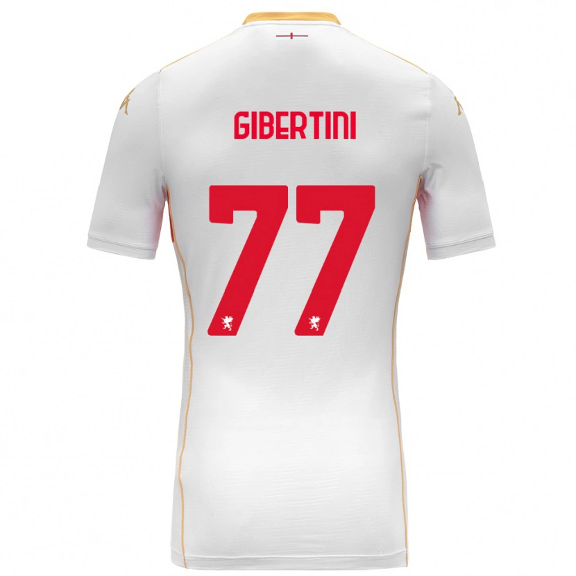 Danxen Kid Matteo Gibertini #77 White Red Away Jersey 2025/26 T-Shirt