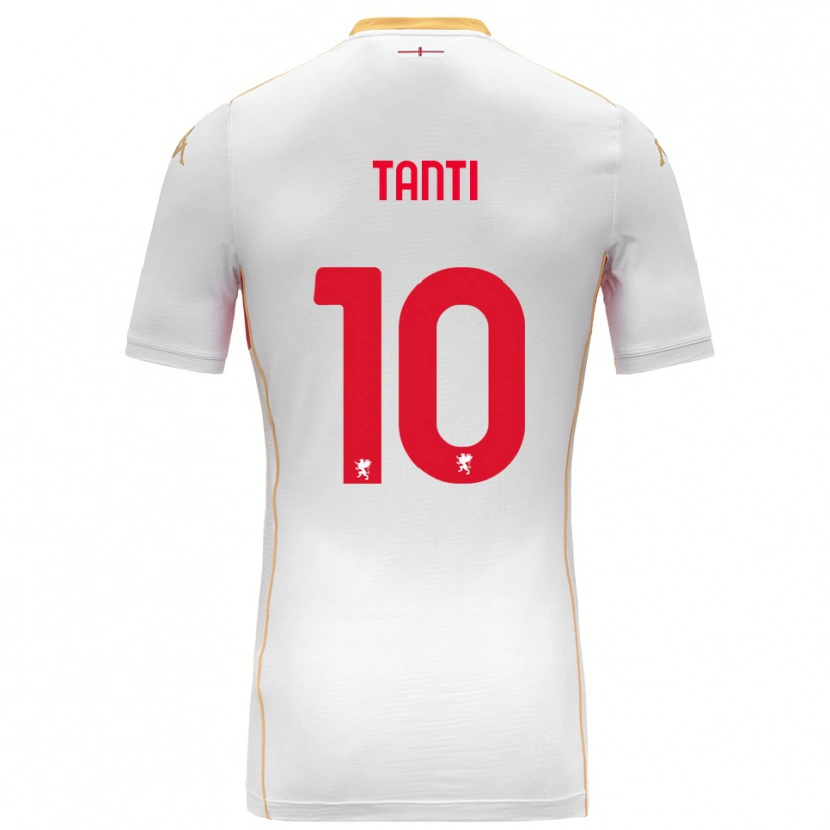 Danxen Kid Caden Tanti #10 White Red Away Jersey 2025/26 T-Shirt