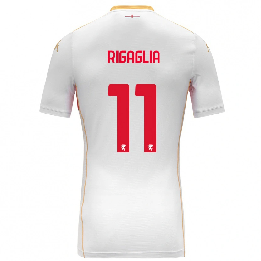 Danxen Kid Alison Rigaglia #11 White Red Away Jersey 2025/26 T-Shirt