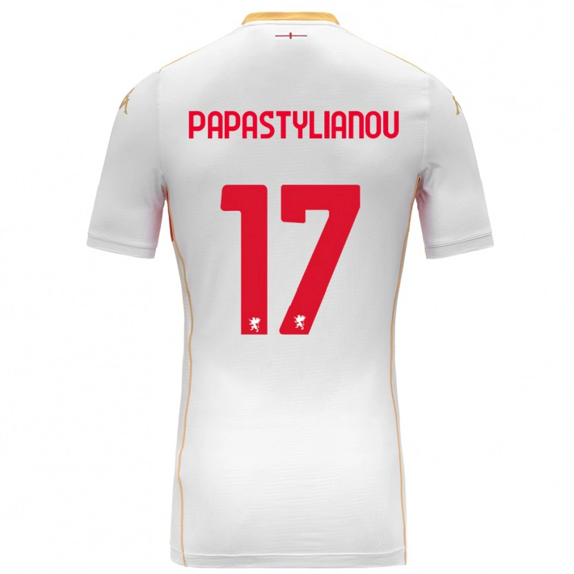 Danxen Kid Lysandros Andreas Papastylianou #17 White Red Away Jersey 2025/26 T-Shirt