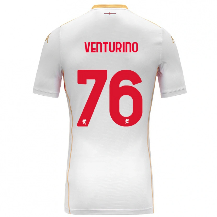 Danxen Kid Lorenzo Venturino #76 White Red Away Jersey 2025/26 T-Shirt