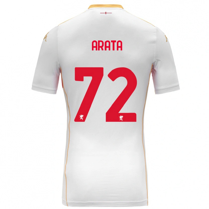 Danxen Kid Stefano Arata #72 White Red Away Jersey 2025/26 T-Shirt