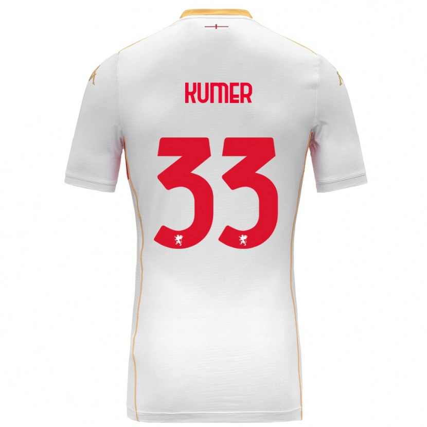 Danxen Kid Alin Kumer Celik #33 White Red Away Jersey 2025/26 T-Shirt