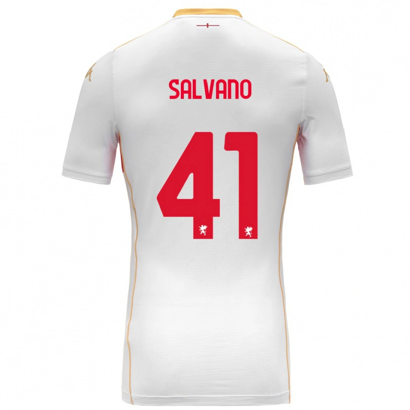 Danxen Kid Daniele Salvano #41 White Red Away Jersey 2025/26 T-Shirt
