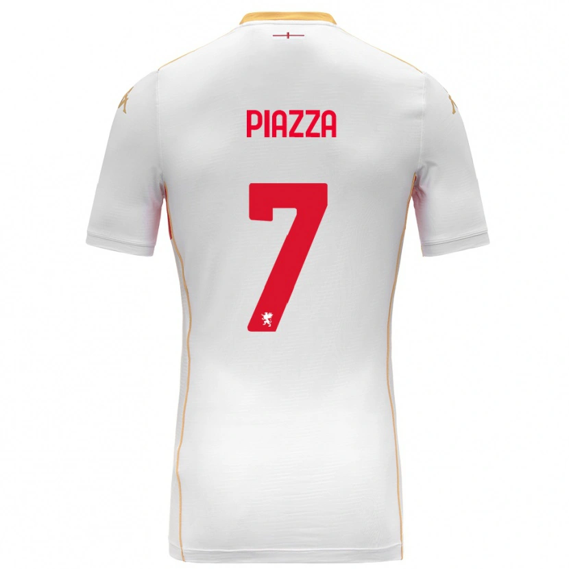 Danxen Kid Matteo Piazza #7 White Red Away Jersey 2025/26 T-Shirt