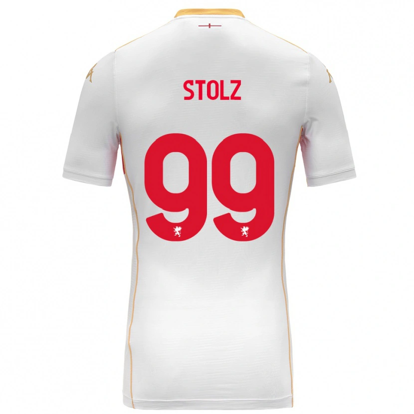 Danxen Kid Franz Stolz #99 White Red Away Jersey 2025/26 T-Shirt