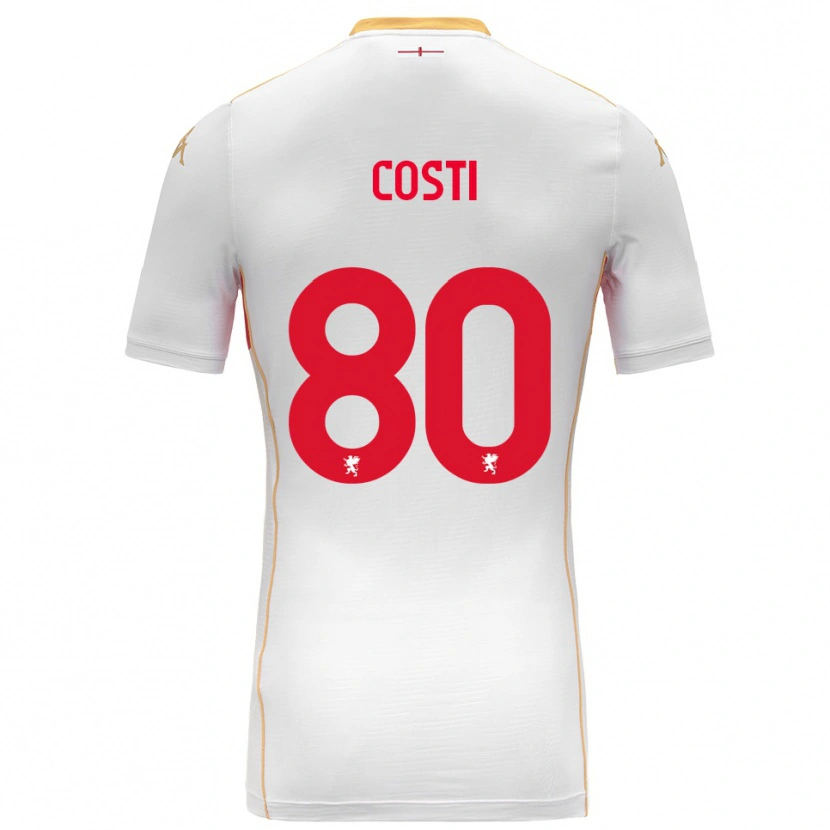 Danxen Kid Fabiana Costi #80 White Red Away Jersey 2025/26 T-Shirt