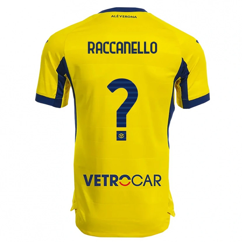 Danxen Kid Marco Raccanello #0 Yellow Navy Away Jersey 2025/26 T-Shirt