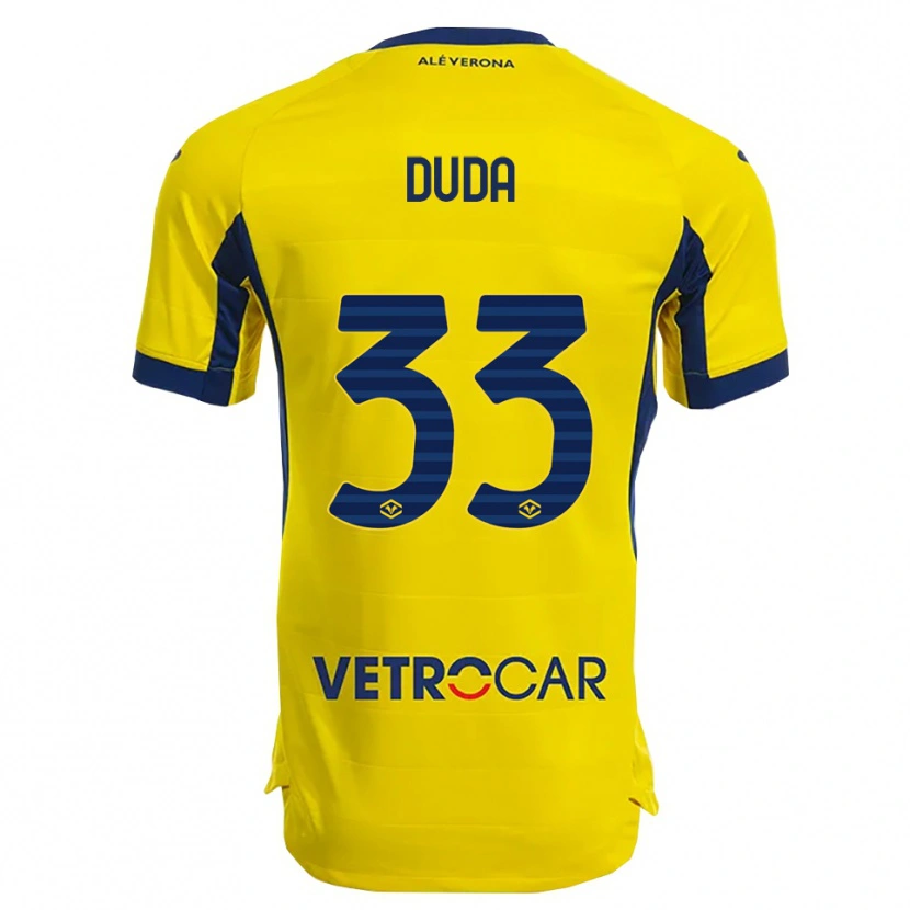 Danxen Kid Ondrej Duda #33 Yellow Navy Away Jersey 2025/26 T-Shirt
