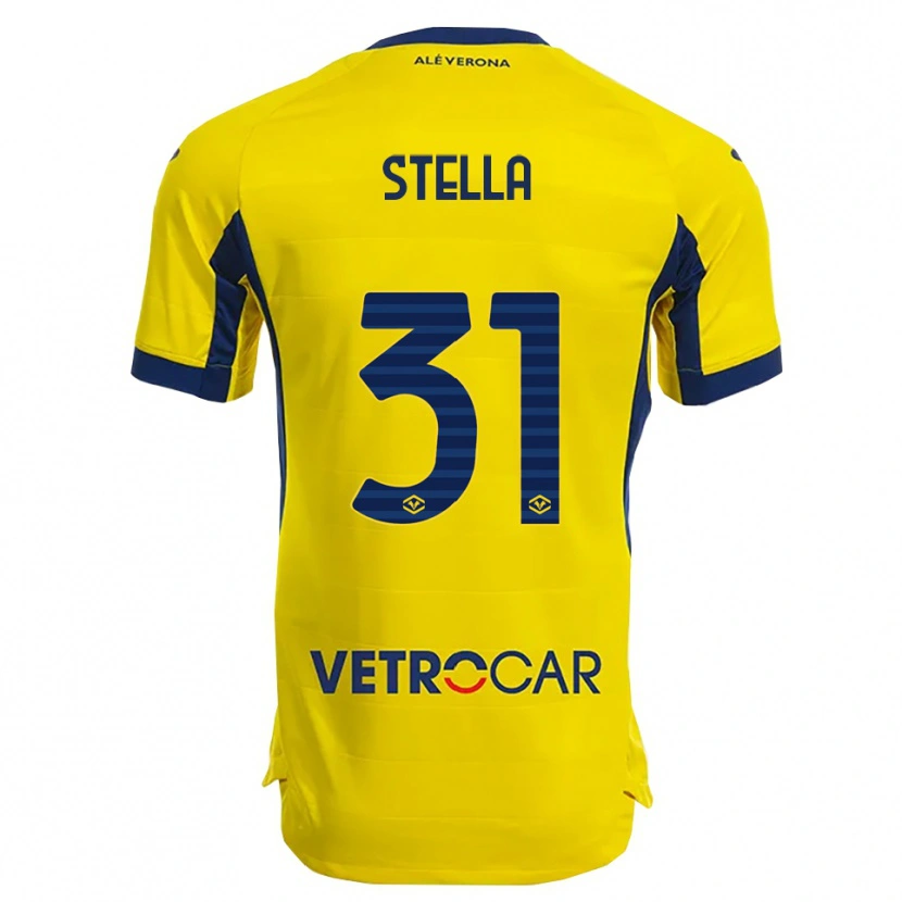 Danxen Kid Kevin Stella #31 Yellow Navy Away Jersey 2025/26 T-Shirt