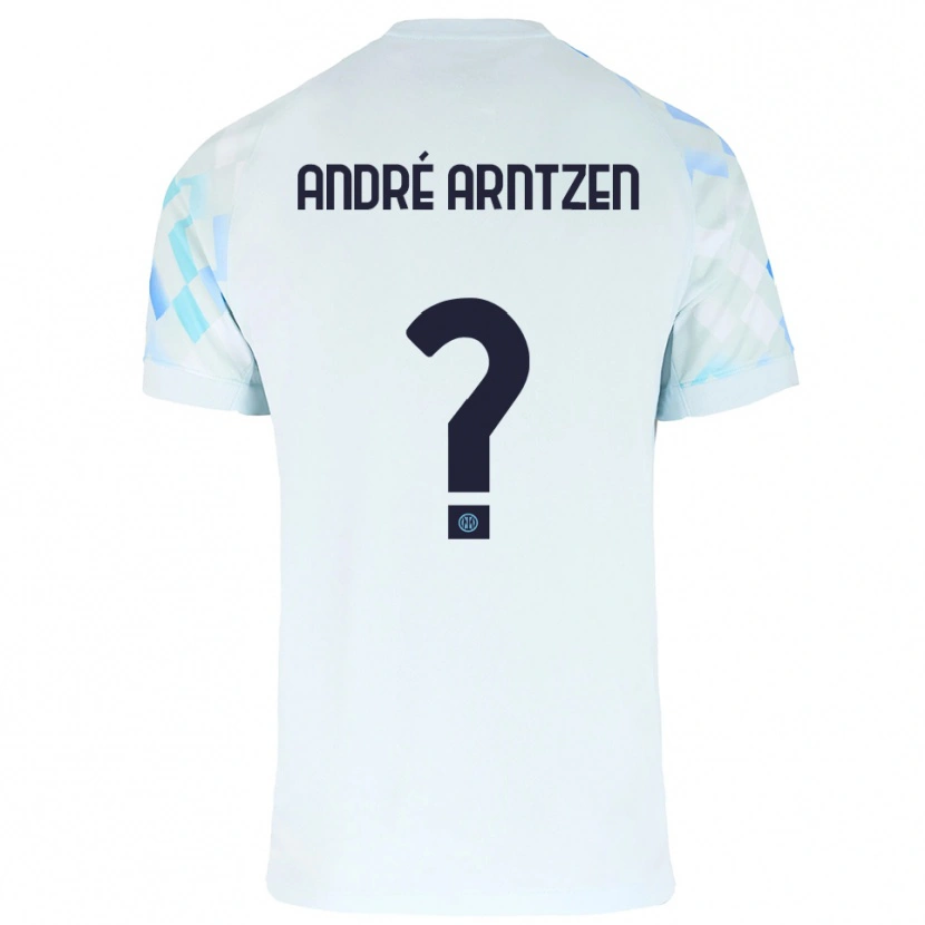 Danxen Kid Matheo André Arntzen #0 White Blue Away Jersey 2025/26 T-Shirt