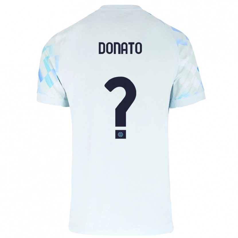 Danxen Kid Andrea Donato #0 White Blue Away Jersey 2025/26 T-Shirt