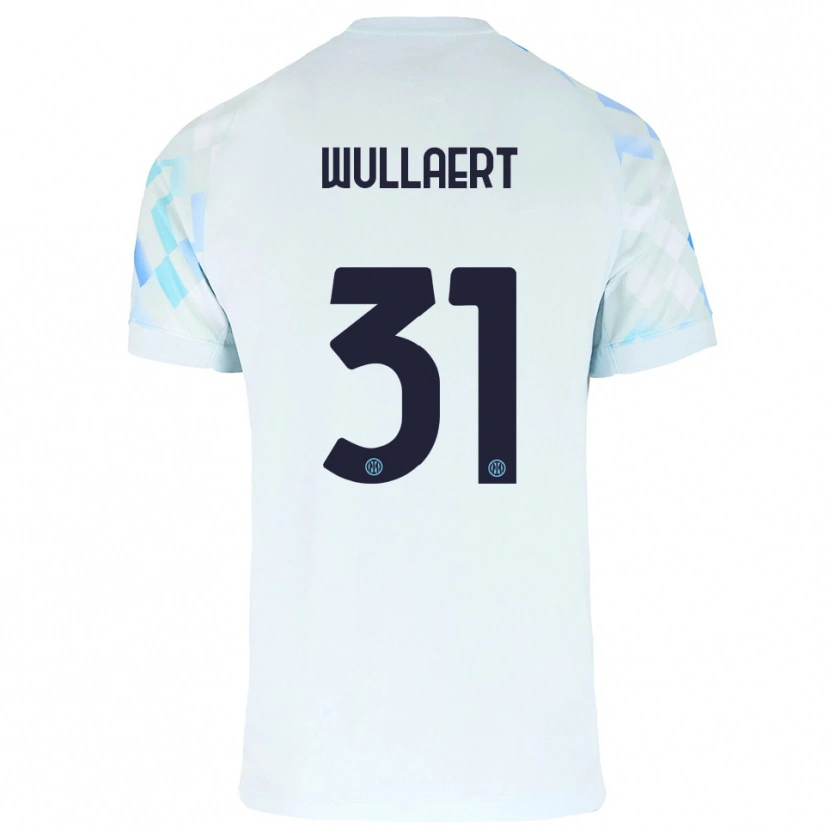 Danxen Kid Tessa Wullaert #31 White Blue Away Jersey 2025/26 T-Shirt