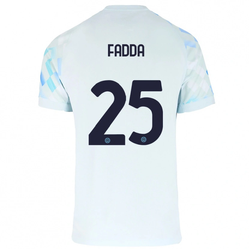 Danxen Kid Paola Fadda #25 White Blue Away Jersey 2025/26 T-Shirt