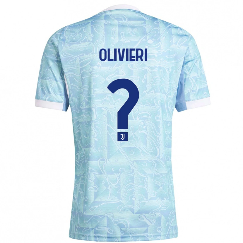 Danxen Kid Marco Olivieri #0 Sky Blue Yellow Away Jersey 2025/26 T-Shirt