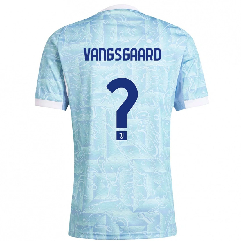Danxen Kid Amalie Vangsgaard #0 Sky Blue Yellow Away Jersey 2025/26 T-Shirt