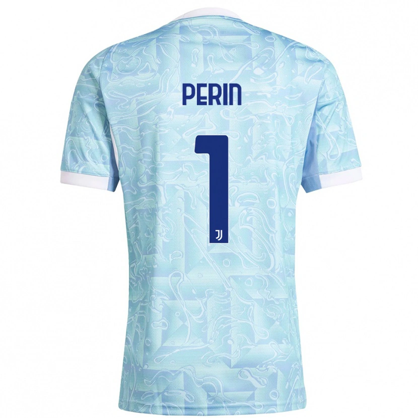 Danxen Kid Mattia Perin #1 Sky Blue Yellow Away Jersey 2025/26 T-Shirt