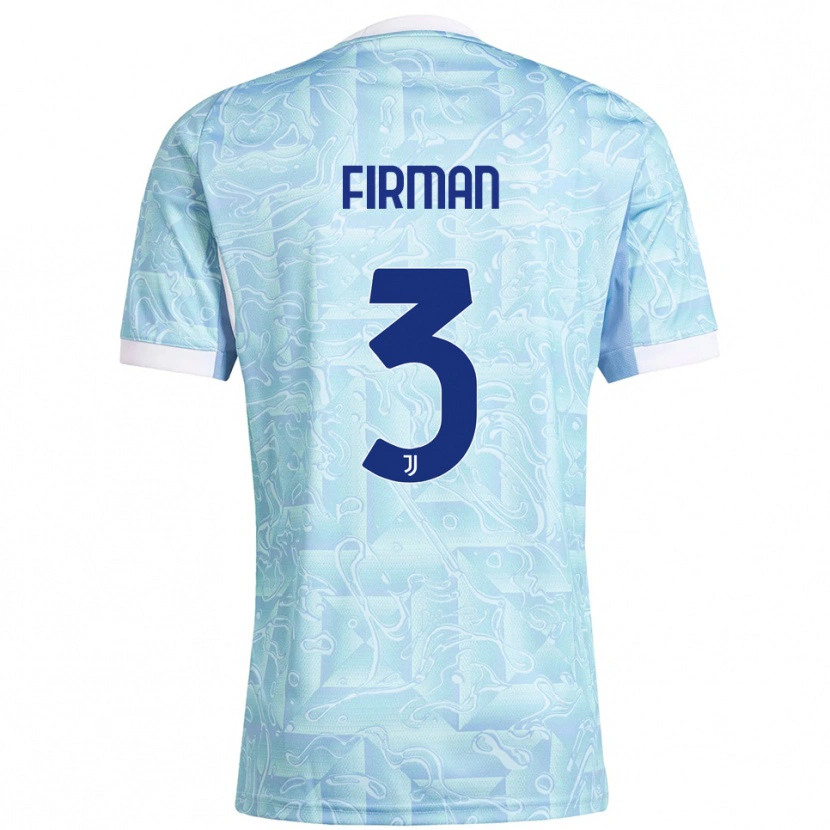 Danxen Kid Andriy Firman #3 Sky Blue Yellow Away Jersey 2025/26 T-Shirt