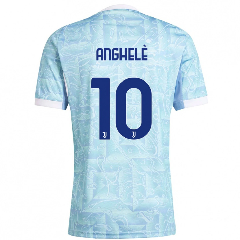 Danxen Kid Lorenzo Anghelè #10 Sky Blue Yellow Away Jersey 2025/26 T-Shirt