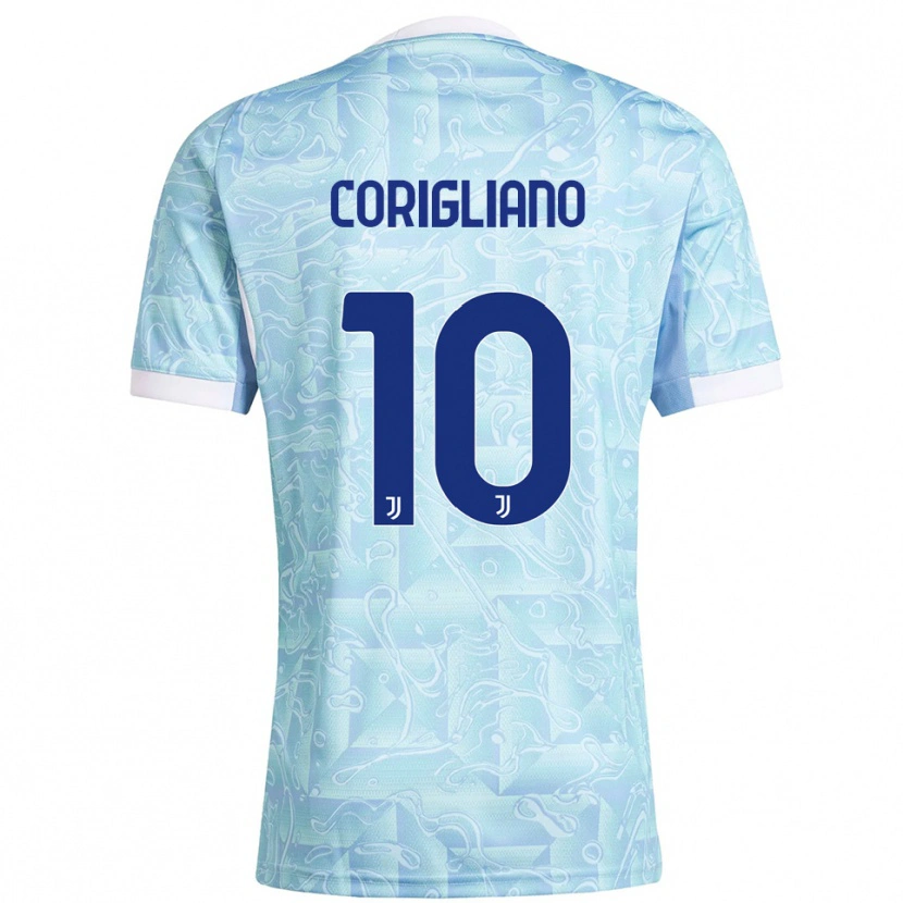 Danxen Kid Thomas Corigliano #10 Sky Blue Yellow Away Jersey 2025/26 T-Shirt