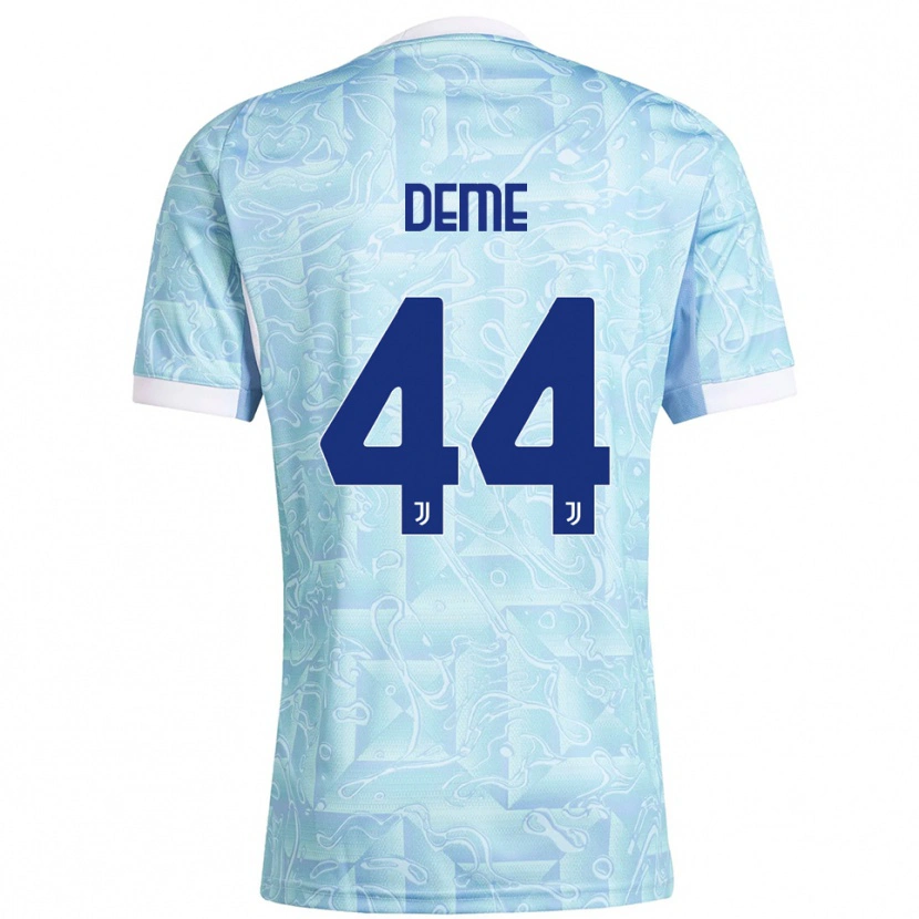 Danxen Kid Serigne Deme #44 Sky Blue Yellow Away Jersey 2025/26 T-Shirt