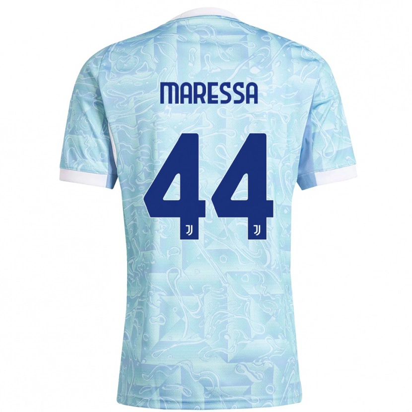 Danxen Kid Tommaso Maressa #44 Sky Blue Yellow Away Jersey 2025/26 T-Shirt
