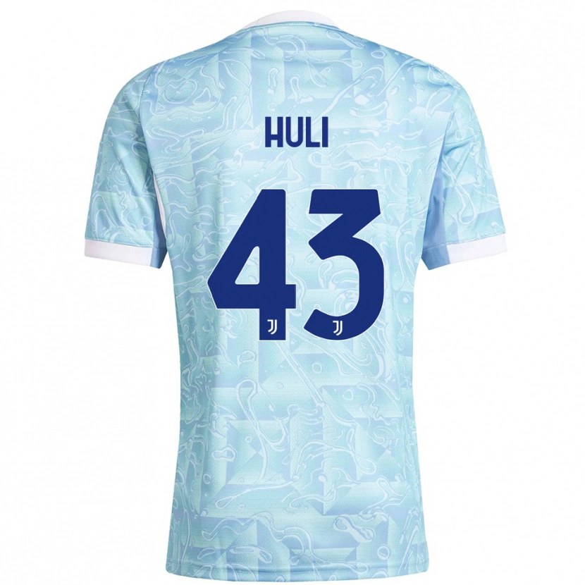 Danxen Kid Raffaele Huli #43 Sky Blue Yellow Away Jersey 2025/26 T-Shirt