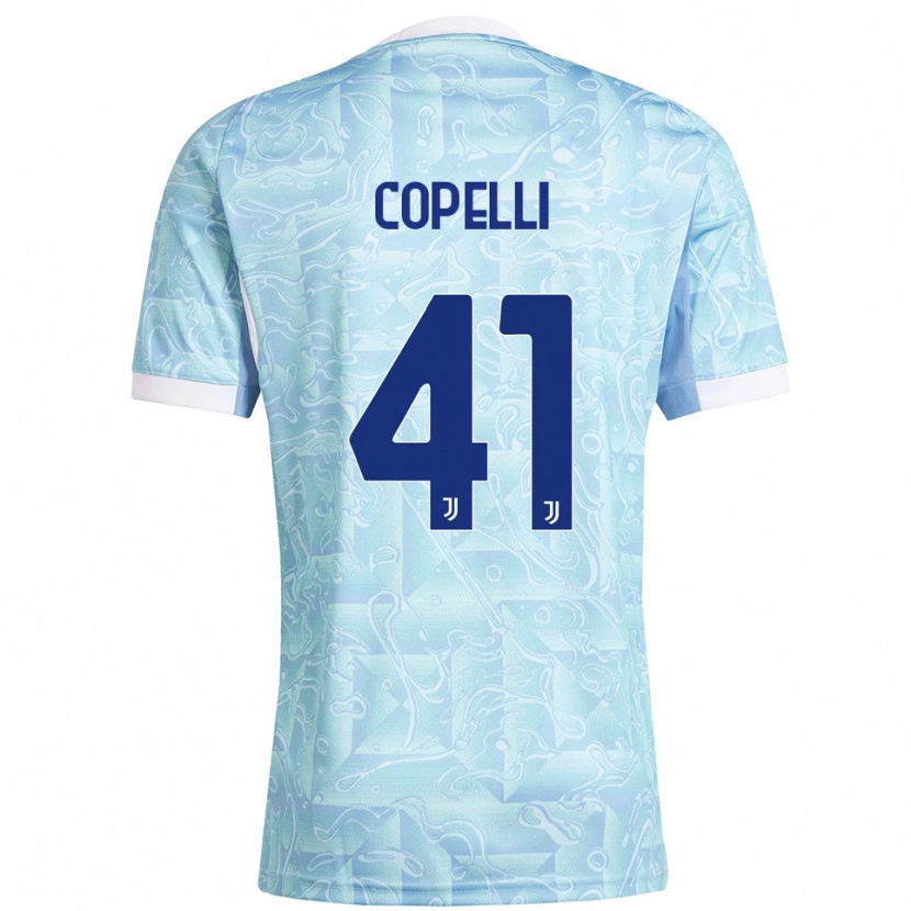 Danxen Kid Anna Copelli #41 Sky Blue Yellow Away Jersey 2025/26 T-Shirt