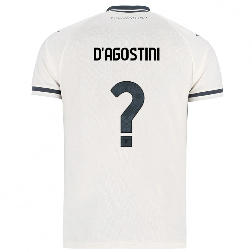 Danxen Kid Stefano D'agostini #0 White Navy Away Jersey 2025/26 T-Shirt