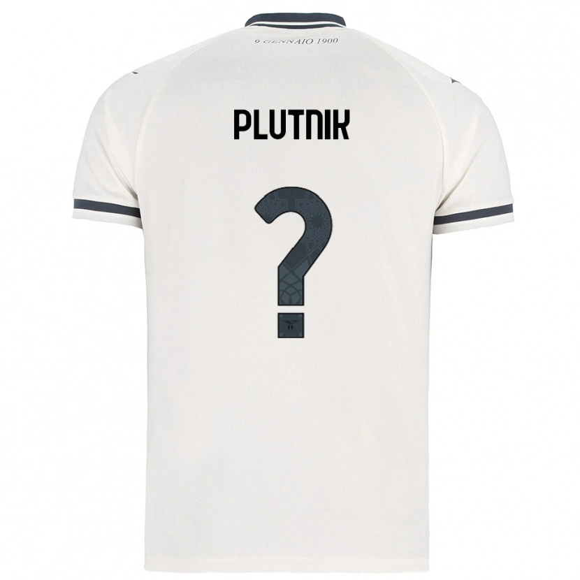 Danxen Kid Artem Plutnik #0 White Navy Away Jersey 2025/26 T-Shirt
