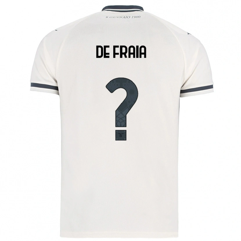 Danxen Kid Davide De Fraia #0 White Navy Away Jersey 2025/26 T-Shirt