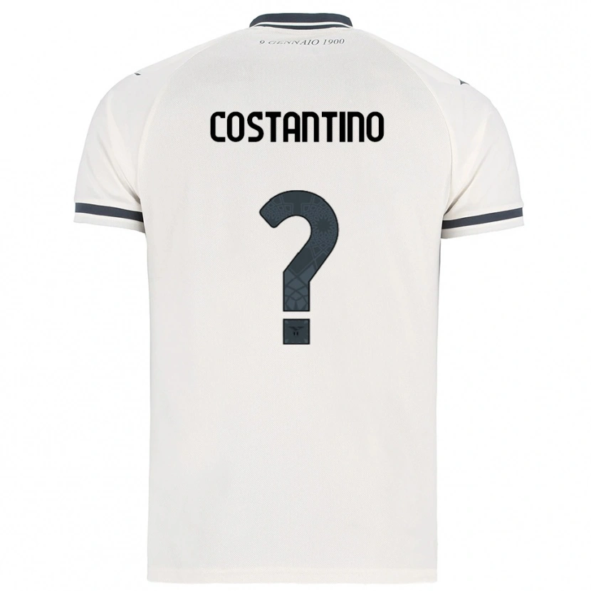 Danxen Kid Davide Costantino #0 White Navy Away Jersey 2025/26 T-Shirt