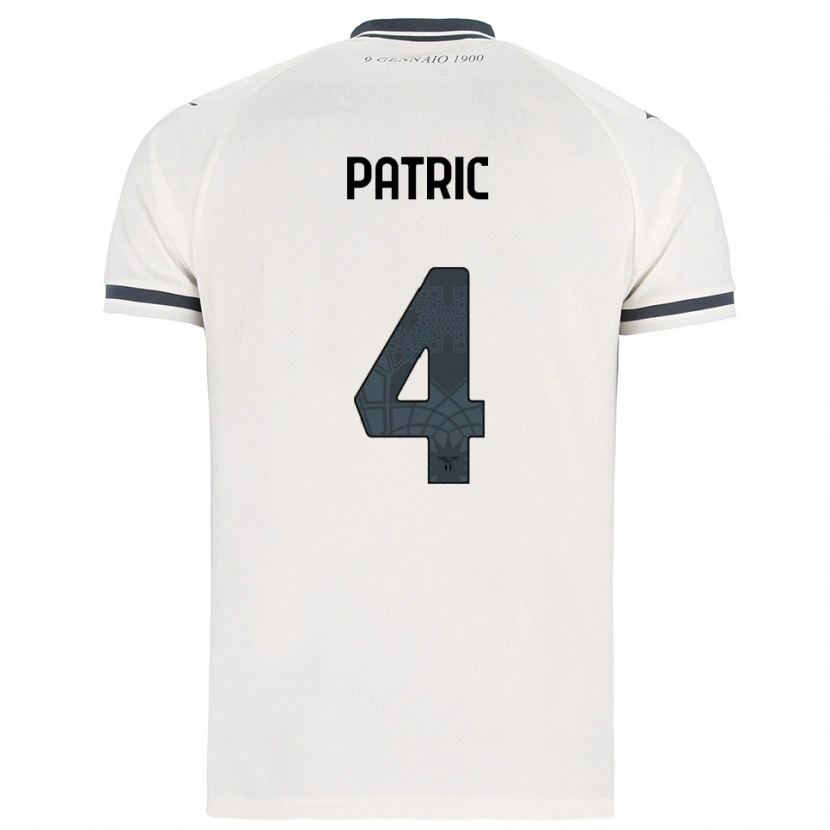 Danxen Kid Patric #4 White Navy Away Jersey 2025/26 T-Shirt