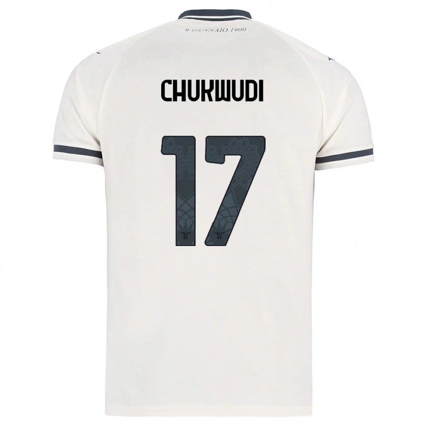 Danxen Kid Ogonna Franca Chukwudi #17 White Navy Away Jersey 2025/26 T-Shirt