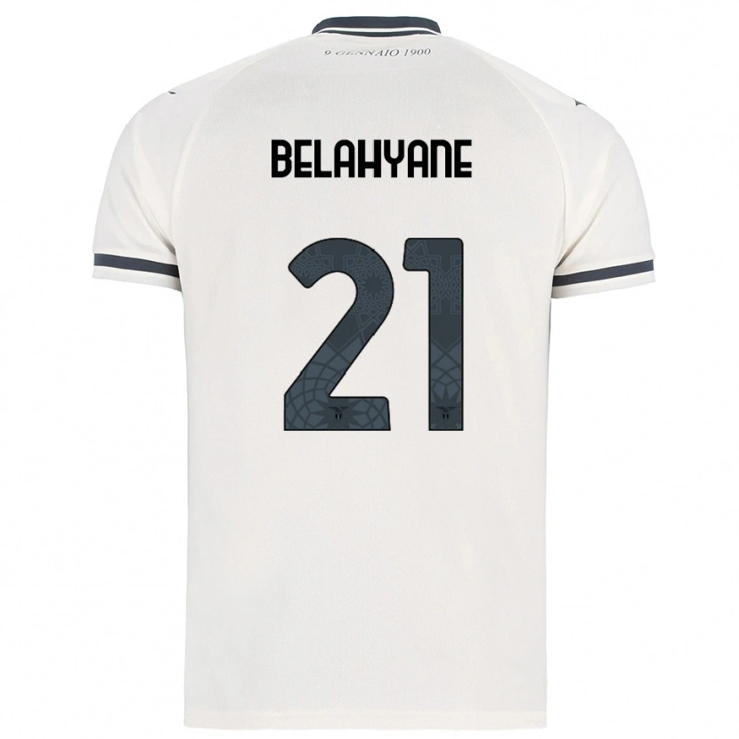 Danxen Kid Reda Belahyane #21 White Navy Away Jersey 2025/26 T-Shirt