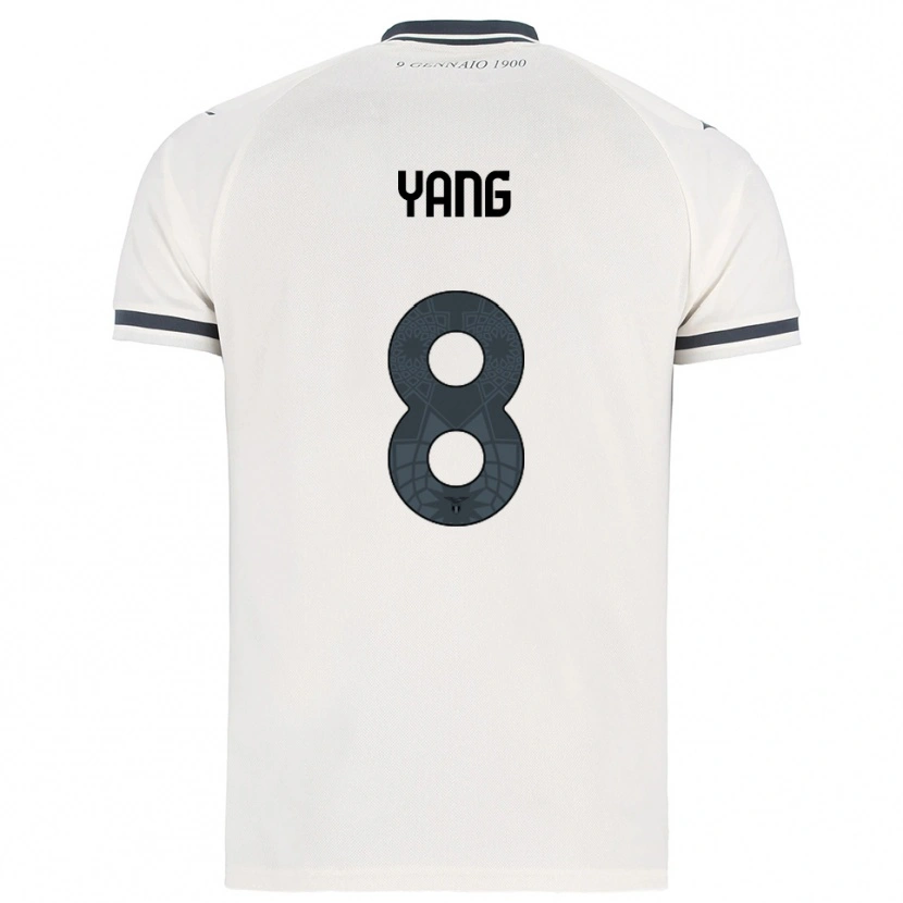 Danxen Kid Lina Yang #8 White Navy Away Jersey 2025/26 T-Shirt