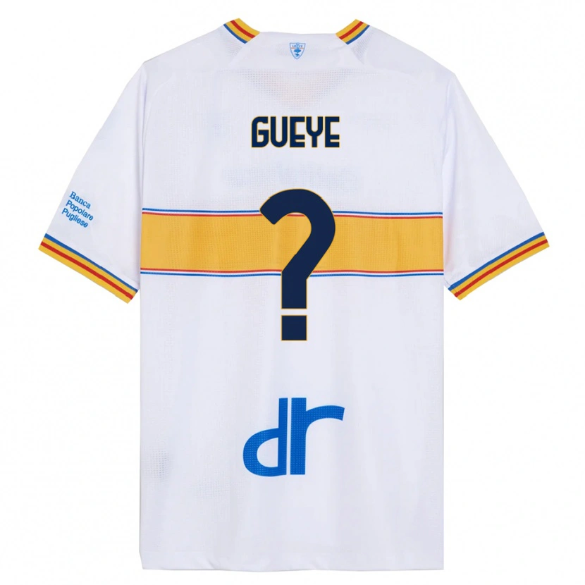 Danxen Kid Pape Gueye #0 White Yellow Away Jersey 2025/26 T-Shirt