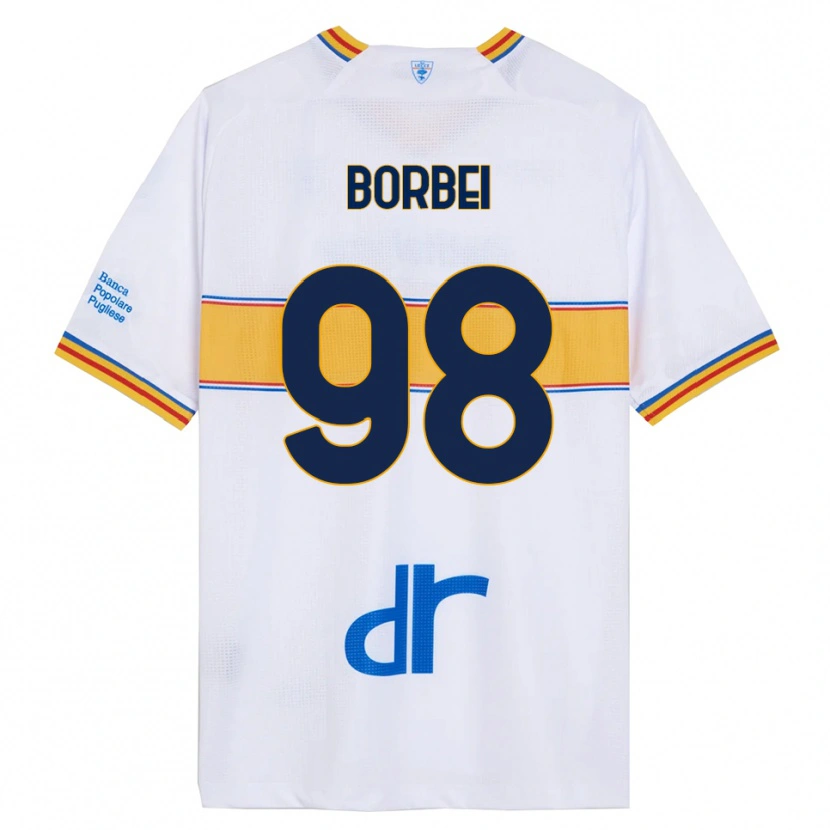 Danxen Kid Alexandru Borbei #98 White Yellow Away Jersey 2025/26 T-Shirt