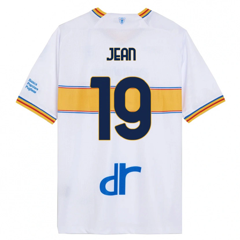 Danxen Kid Gaby Jean #19 White Yellow Away Jersey 2025/26 T-Shirt