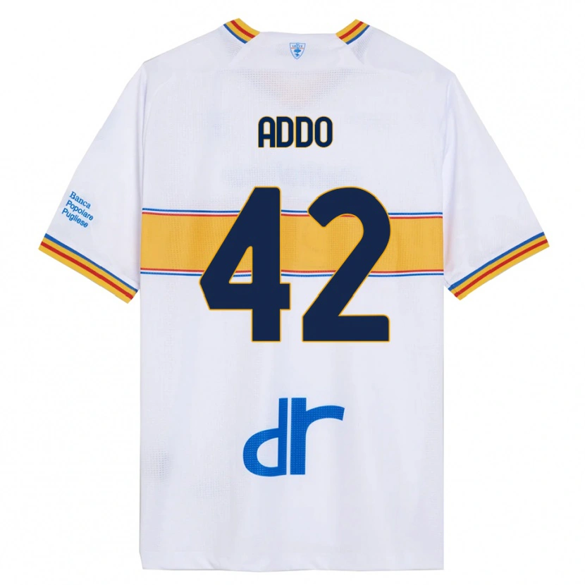 Danxen Kid Vernon Addo #42 White Yellow Away Jersey 2025/26 T-Shirt