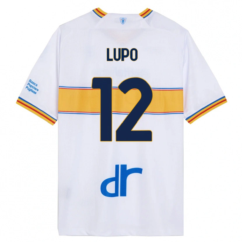 Danxen Kid Christian Lupo #12 White Yellow Away Jersey 2025/26 T-Shirt
