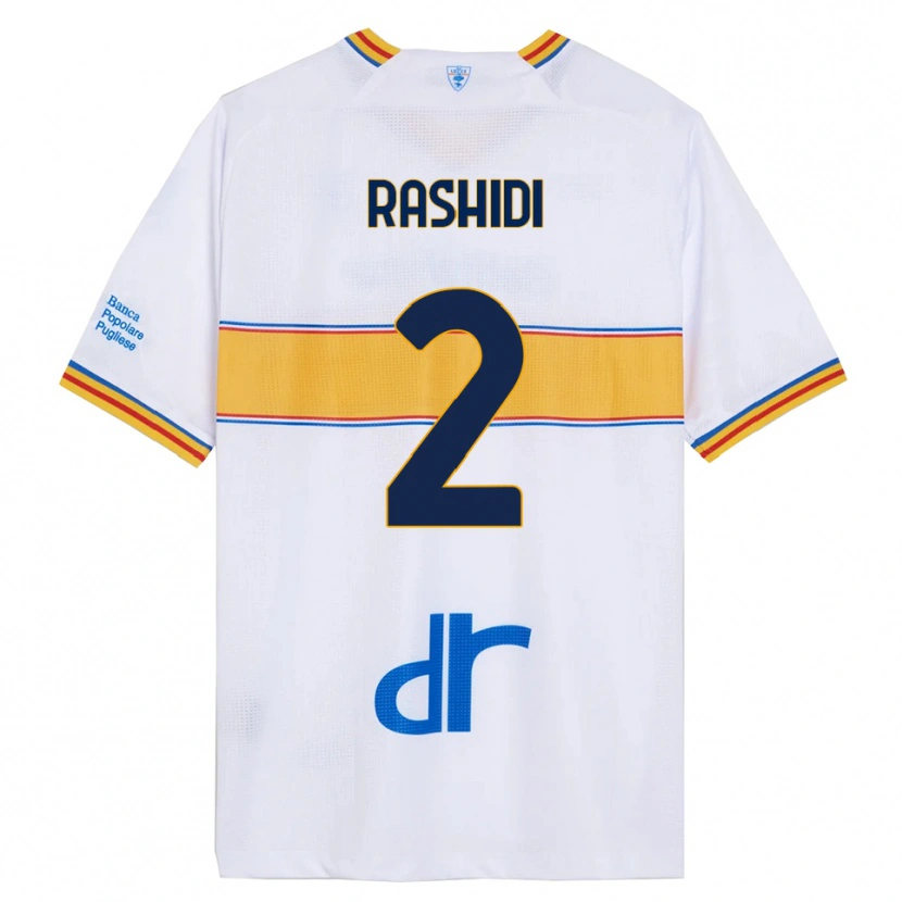 Danxen Kid William Rashidi #2 White Yellow Away Jersey 2025/26 T-Shirt