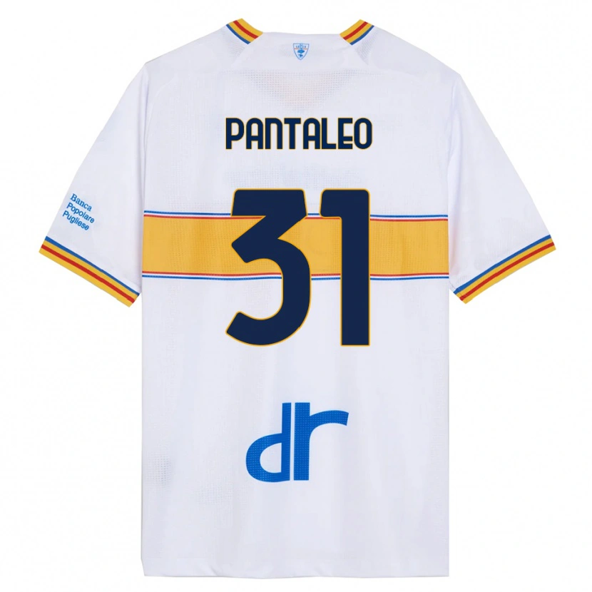 Danxen Kid Dario Pantaleo #31 White Yellow Away Jersey 2025/26 T-Shirt
