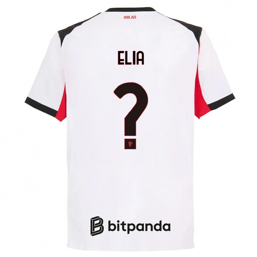 Danxen Kid Emanuele Elia #0 White Black Away Jersey 2025/26 T-Shirt