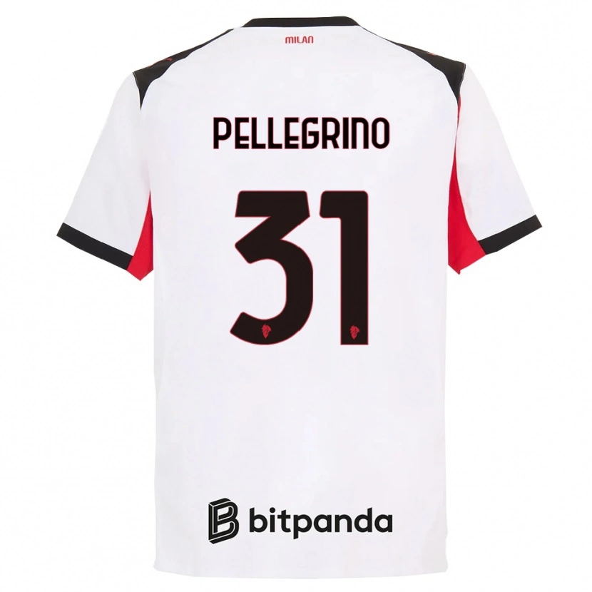 Danxen Kid Marco Pellegrino #31 White Black Away Jersey 2025/26 T-Shirt