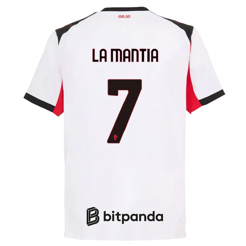 Danxen Kid Simon La Mantia #7 White Black Away Jersey 2025/26 T-Shirt