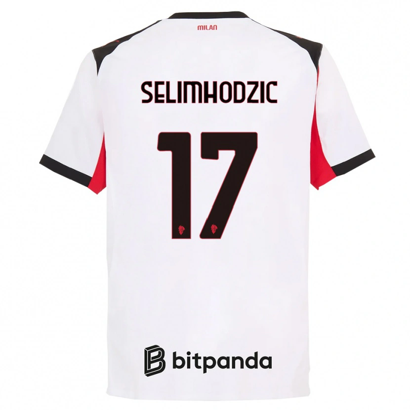 Danxen Kid Noa Selimhodzic #17 White Black Away Jersey 2025/26 T-Shirt